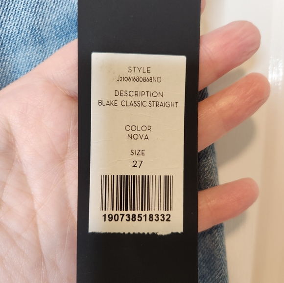 NEW Veronica Beard Blake Classic Straight High Rise Jeans in Nova Wash 27/4 - Picture 4 of 10